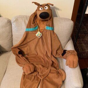 Scooby-Doo One Piece Zip Up Halloween Costume Size Large